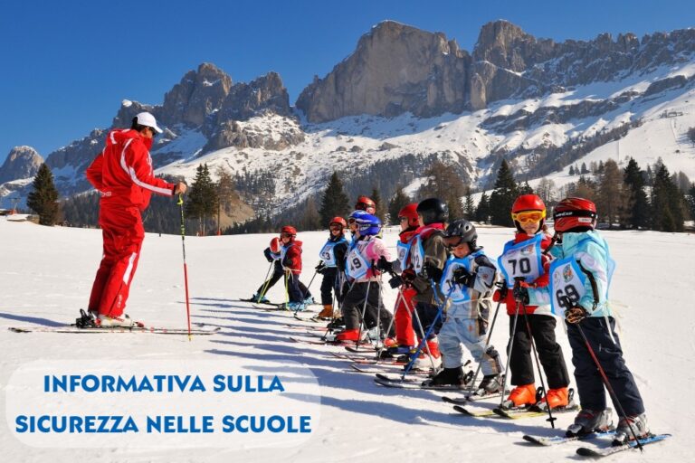 Sicurezza nelle piste da sci durante le settimane bianche delle scuole